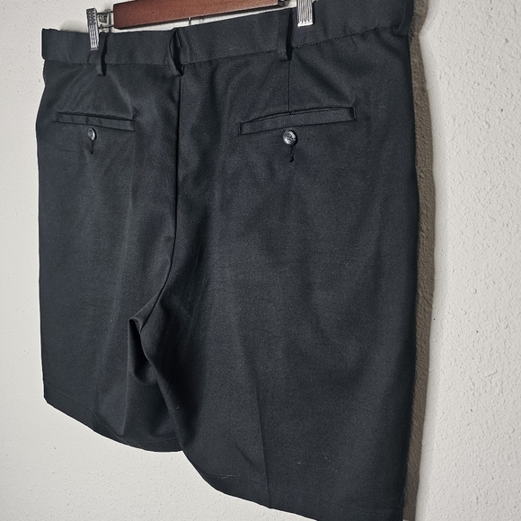 Savane Mens Dress Shorts Black Sleek Essential Capsule Pockets‎ Size 38 Waist - Picture 6 of 8